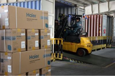 千套海爾56度C除菌空調(diào)青島啟程，科技暖流奔赴意大利